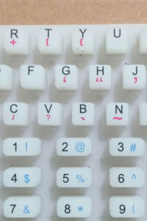 Visiontek GL11 Rubber Keypad -ORIGINAL QWERTY Keypad